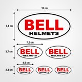 Car & Motorbike Stickers: Set Bell Helmets 3