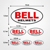 Car & Motorbike Stickers: Set Bell Helmets 3
