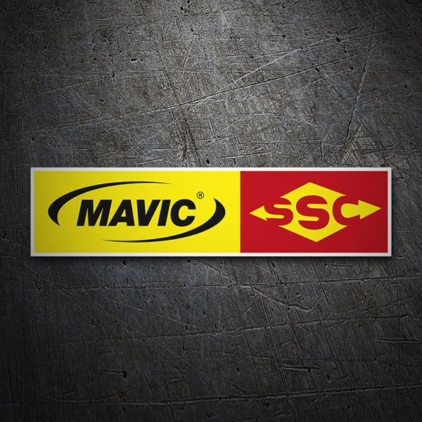 Car & Motorbike Stickers: Mavic SSC Logo with Arrows