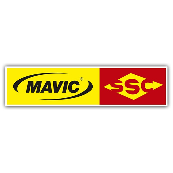 Car & Motorbike Stickers: Mavic SSC Logo with Arrows