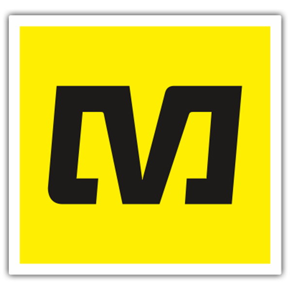 Car & Motorbike Stickers: Stylized Mavic Logo in Letters