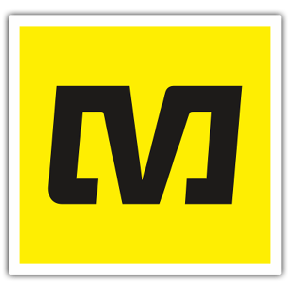 Car & Motorbike Stickers: Stylized Mavic Logo in Letters