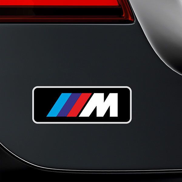 Car & Motorbike Stickers: BMW M Series Logo with Three Stripes