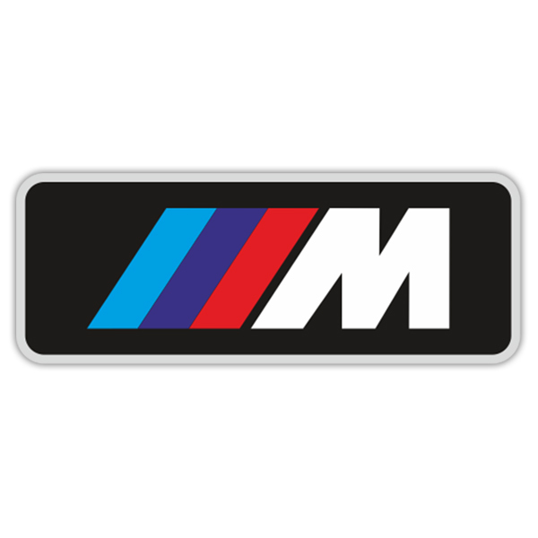 Car & Motorbike Stickers: BMW M Series Logo with Three Stripes
