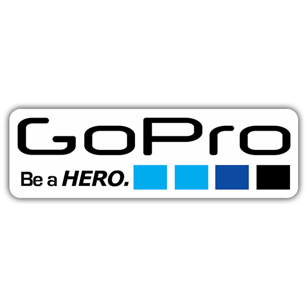 Car & Motorbike Stickers: GoPro white