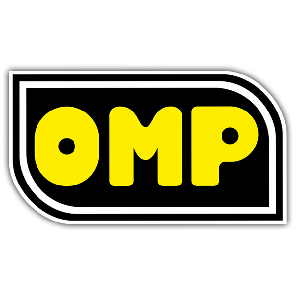 Car & Motorbike Stickers: OMP yellow lyrics 0