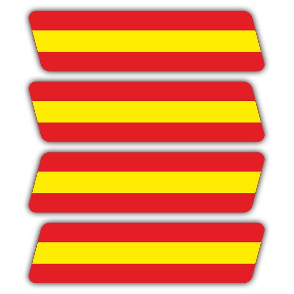 Car & Motorbike Stickers: Spain Kit for Helmet