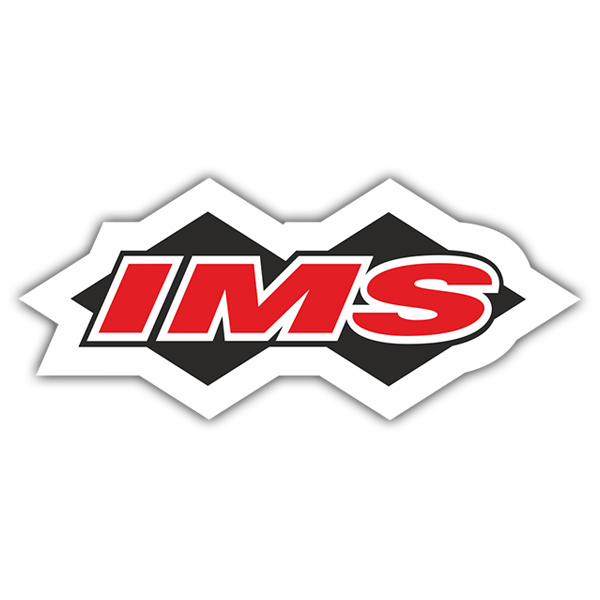 Car & Motorbike Stickers: IMS Logo in Red