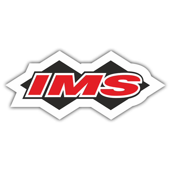 Car & Motorbike Stickers: IMS Logo in Red