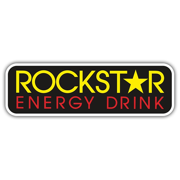 Car & Motorbike Stickers: Rockstar Energy Drink Logo