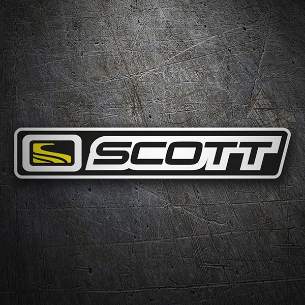 Car & Motorbike Stickers: Scott Logo in Horizontal Design