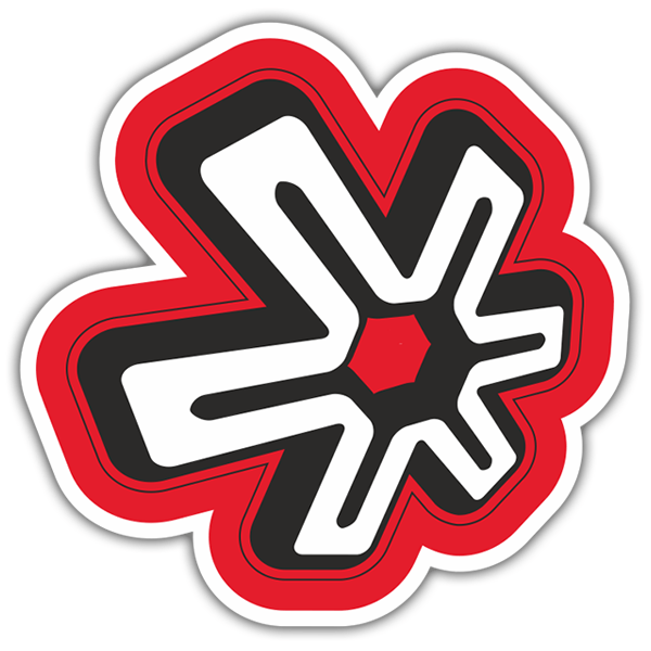 Car & Motorbike Stickers: Asterisk with Star
