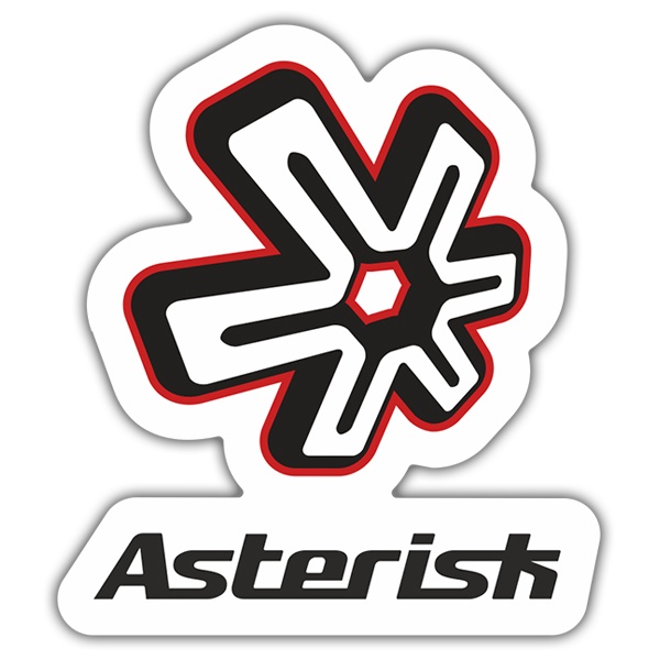 Car & Motorbike Stickers: Asterisk Logo
