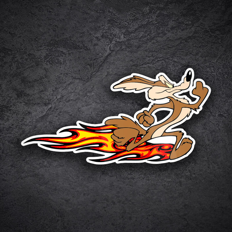 Car & Motorbike Stickers: Coyote Flames Propulsion