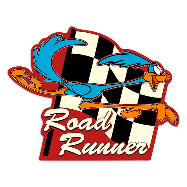 Car & Motorbike Stickers: Road Runner Classic Flag