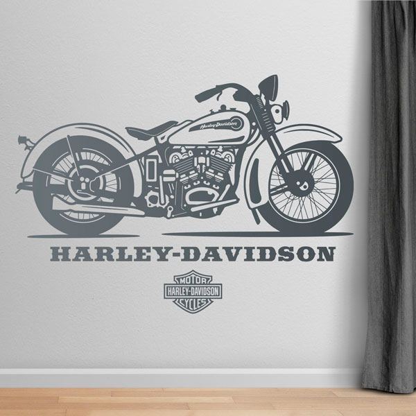 Wall Stickers: Harley Davidson DAH Hillclimbe