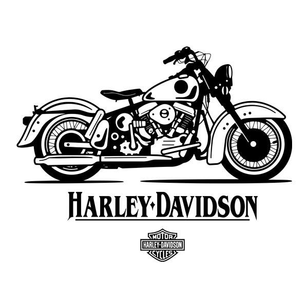 Wall Stickers: Harley Davidson Clásica Classic