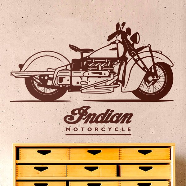 Wall Stickers: Indian Motorcycle Scout Sixty
