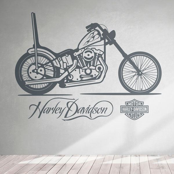 Wall Stickers: Harley Davidson Chopper 0