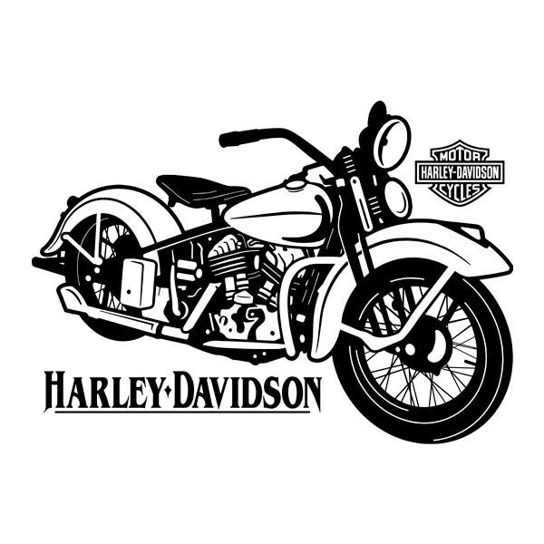 Wall Stickers: Harley Davidson Clásica II