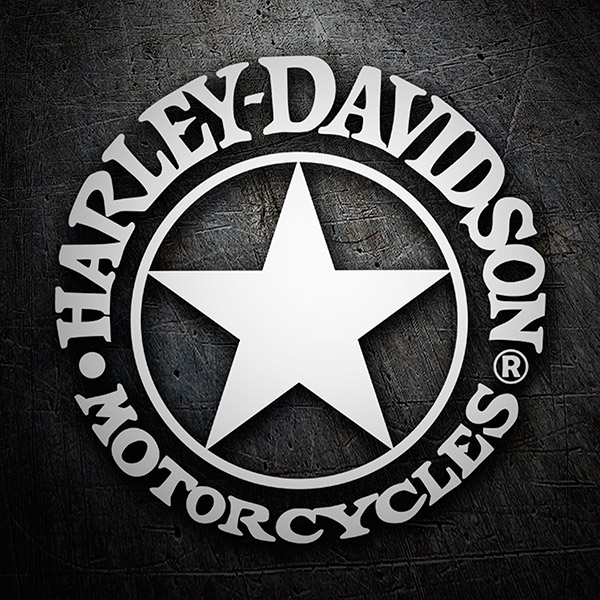 Car & Motorbike Stickers: Harley Davidson star