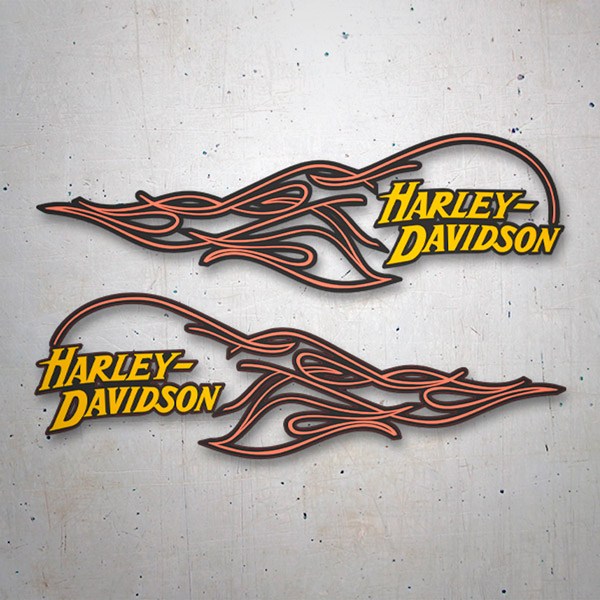 Car & Motorbike Stickers: Harley Davidson flames kit