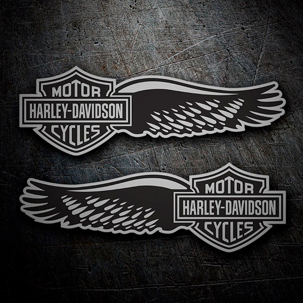 Car & Motorbike Stickers: Harley Davidson Wings Kit
