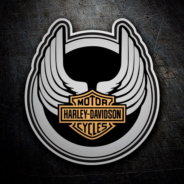 Car & Motorbike Stickers: Harley Davidson circular wings