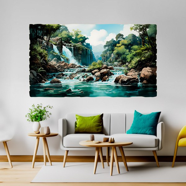 Wall Stickers: Jungle Waterfall