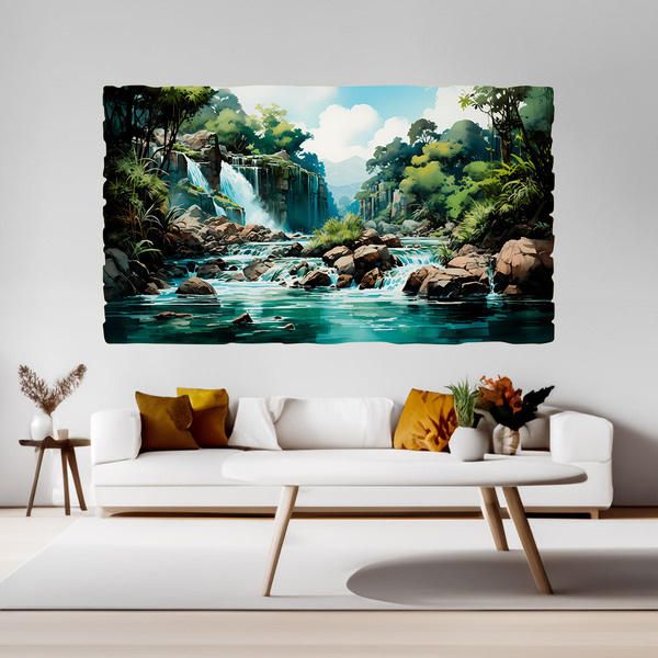 Wall Stickers: Jungle Waterfall