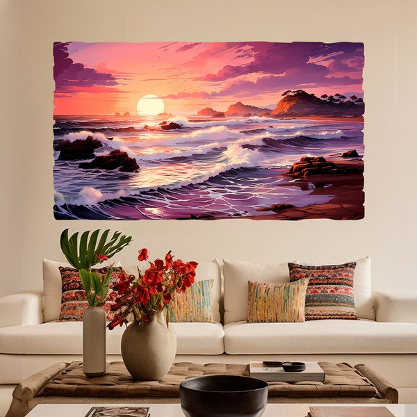 Wall Stickers: Beach sunset