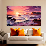 Wall Stickers: Beach sunset 3