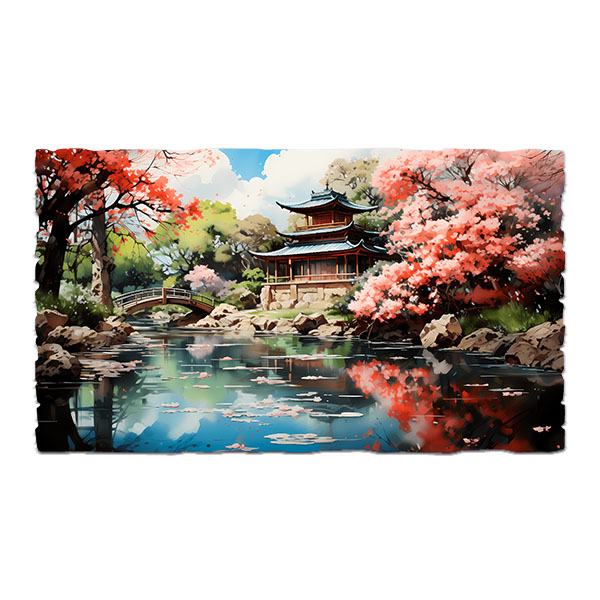 Wall Stickers: Japanese Temple