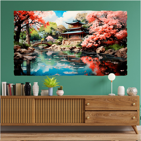 Wall Stickers: Japanese Temple