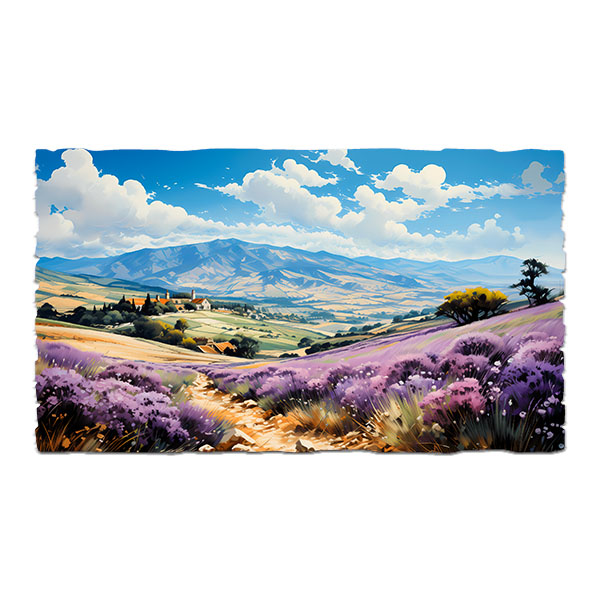 Wall Stickers: Lavender fields