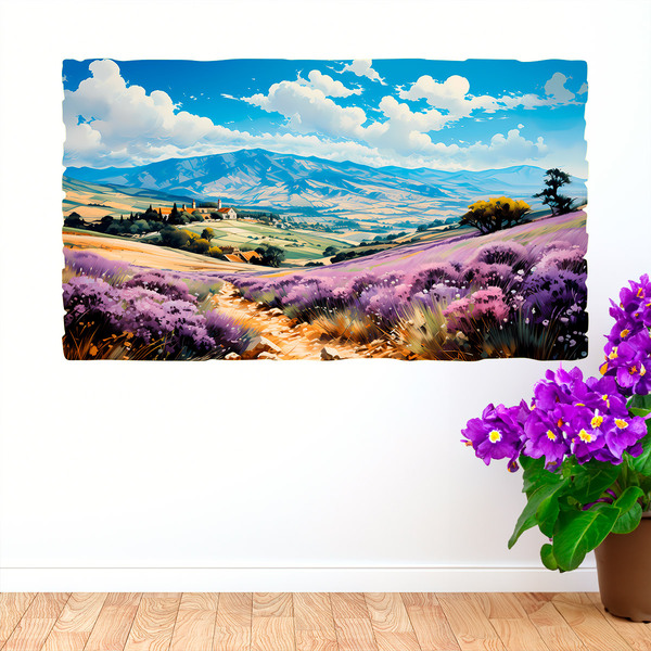 Wall Stickers: Lavender fields