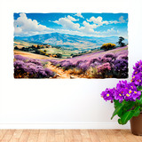 Wall Stickers: Lavender fields 3