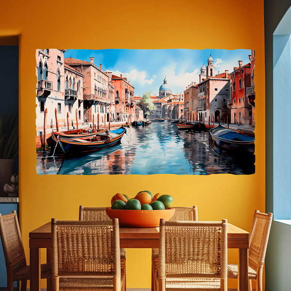 Wall Stickers: Venice Canal