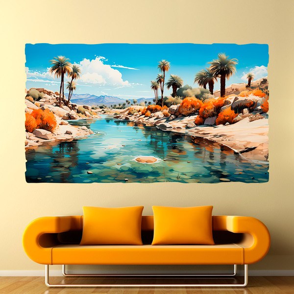 Wall Stickers: Oasis Desert