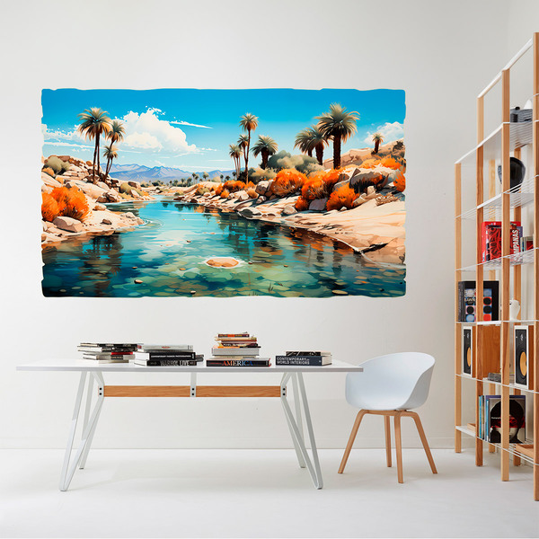 Wall Stickers: Oasis Desert