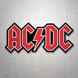 Car & Motorbike Stickers: AC/DC Red