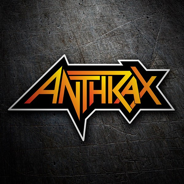 Car & Motorbike Stickers: Anthrax in black