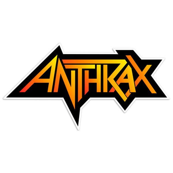 Car & Motorbike Stickers: Anthrax in black