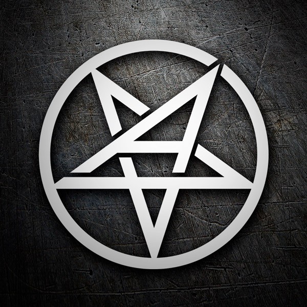 Car & Motorbike Stickers: Anthrax logo with Stylized Pentacle