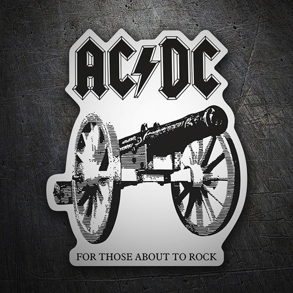 Car & Motorbike Stickers: ACDC Cannon