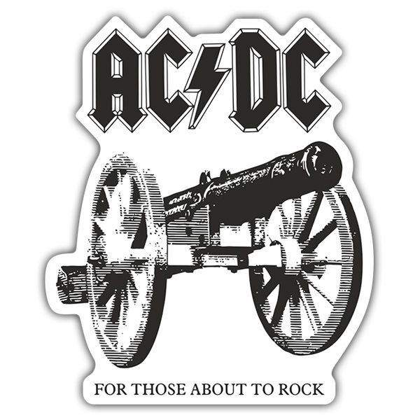 Car & Motorbike Stickers: ACDC Cannon