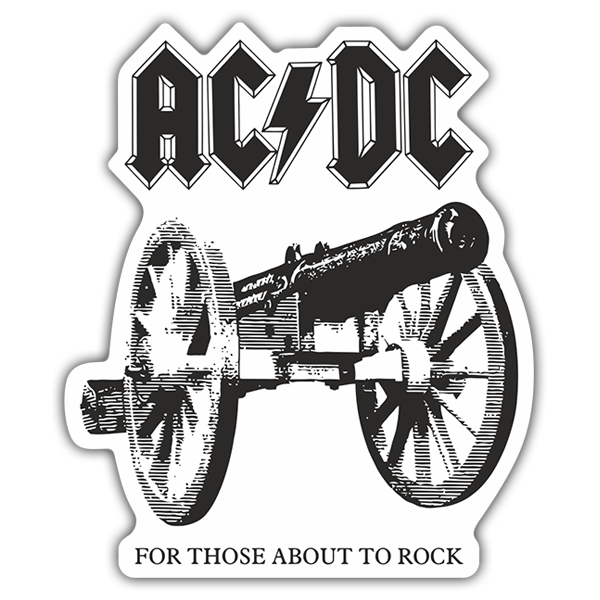 Car & Motorbike Stickers: ACDC Cannon
