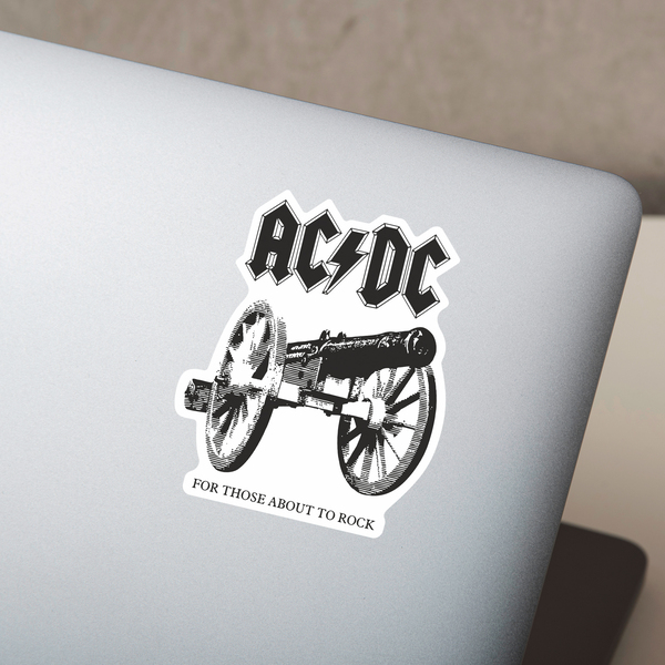 Car & Motorbike Stickers: ACDC Cannon