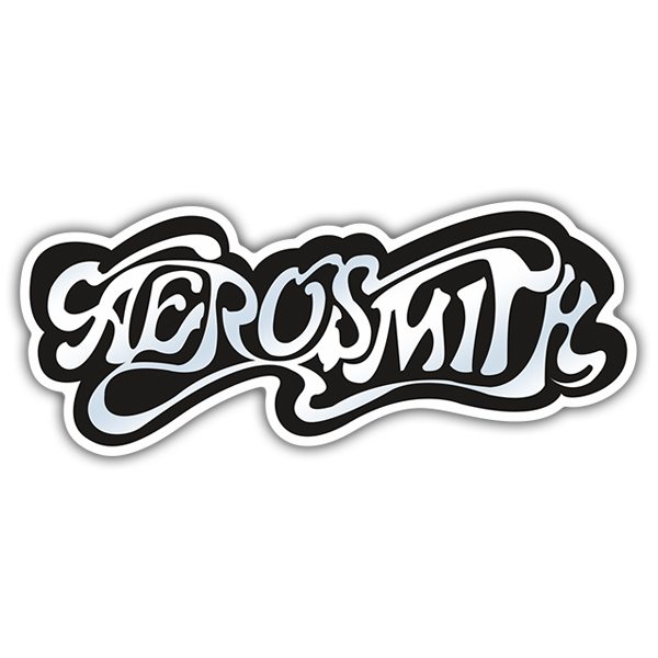 Car & Motorbike Stickers: Logo Aerosmith in Stylized Typography