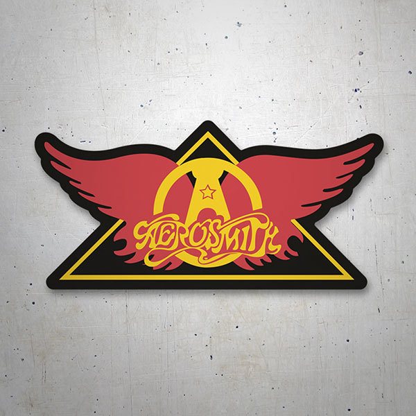 Car & Motorbike Stickers: Aerosmith Classic Logo in Triangle
